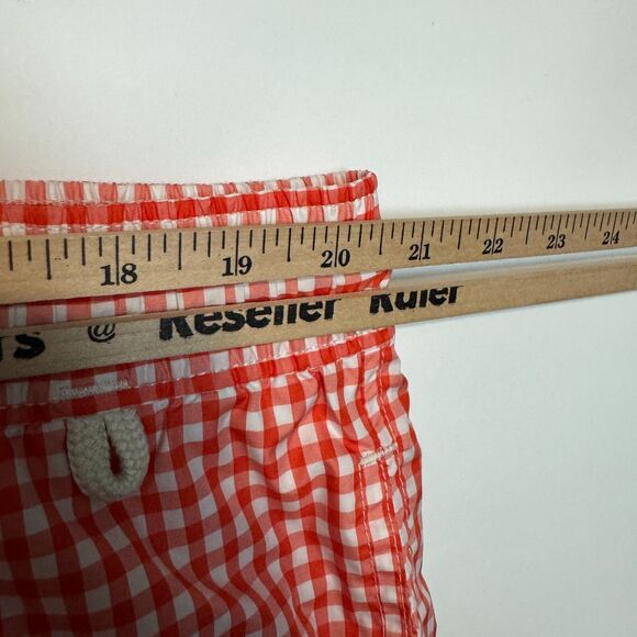 Polo Ralph Lauren Swim Trunks Mens 2XB Big Orange Gingham Beach Surf Shorts - Picture 11 of 13